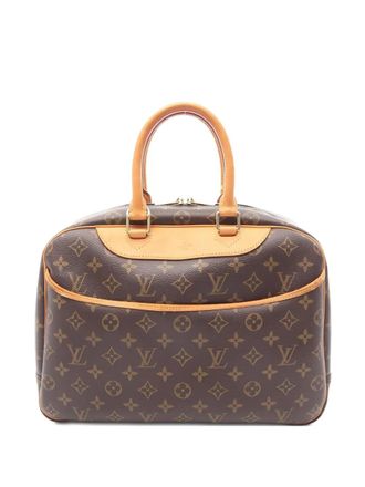 Louis Vuitton Monogram Deauville handbag - women - Polyester/Leather - One Size - Brown