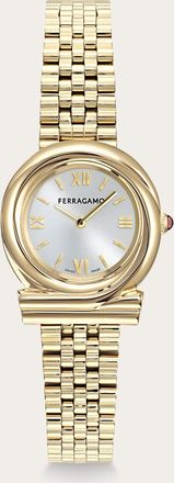 Ferragamo Women Gancini Twisted watch Yellow