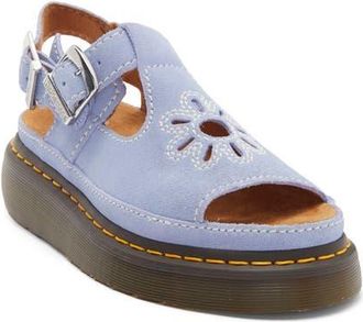 Dr. Martens Dunnet Flower Slingback Sandal in Cornflower Blue at Nordstrom, Size 11Us