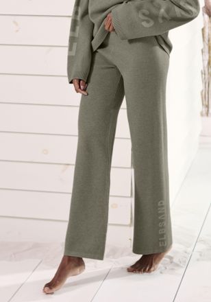 Elbsand Strickhose ELBSAND, Damen, Gr. 32/34, N-Gr, gr&uuml;n (oliv meliert), Feinstrick, Obermaterial: 50% Viskose, 28% Polyester, 22% Polyamid, meliert, unifarbe