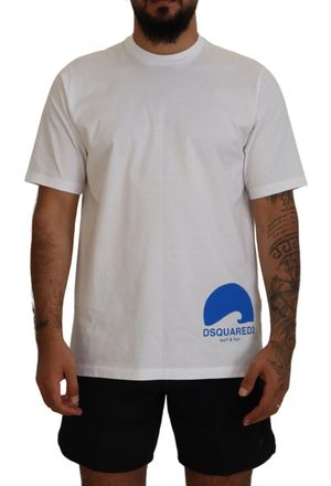 Dsquared2 Dsquared&sup2; Cotton Short Sleeves Crewneck Mens T-shirt (Pre-Owned)