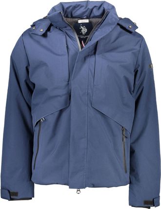 U.S.Polo Association Waterproof Long-Sleeved Hooded Jacket with Multiple Pockets