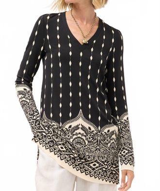 Johnny Was Demi V-Neck Tunic In Lilith