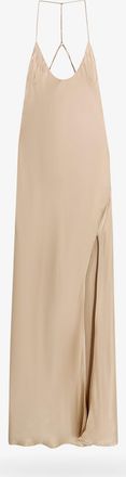 The Nina Studio Abito in satin con spacco frontale - THE NINA STUDIO - gender_Woman