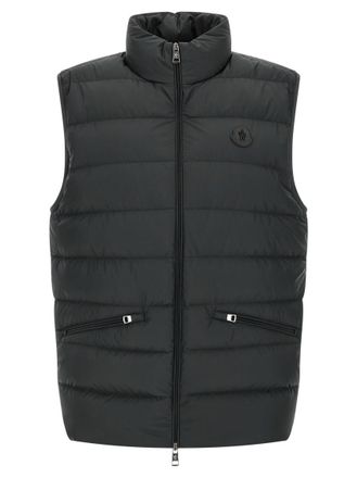 Moncler Black Quilted Logo Jacket