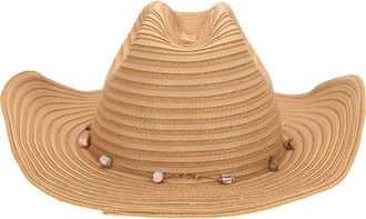 San Diego Hat Company Shell Cowboy Hat in Natural at Nordstrom Rack