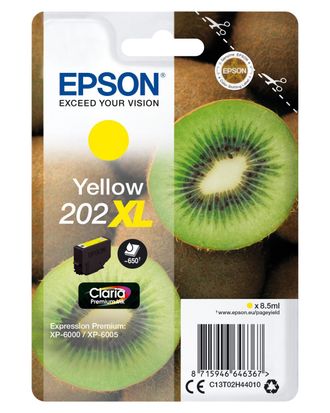 Epson Kiwi 202xl Cartucho De Tinta 1 Pieza(s) Original Alto Rendimiento (xl) Amarillo