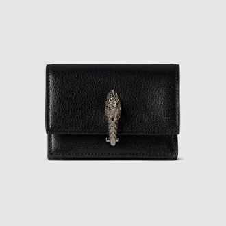 Gucci Dionysus Small Wallet, Black, Leather