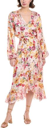 Elie Tahari The Charlotte Embroidered Silk-Blend Maxi Dress