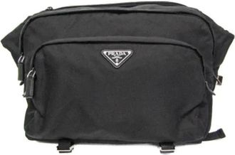Prada Pre-owned Belt Bags, female, Black, Size: ONE SIZE Pre-owned Nylon prada-bags