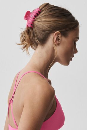 Alo | 90s Claw Clip in Paradise Pink Shell
