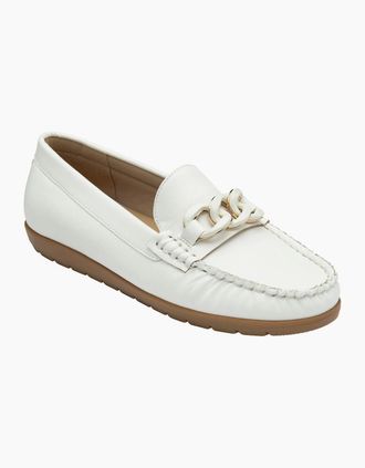 Lotus Womens Coma Womens Loafers - White Synth - Size: 6