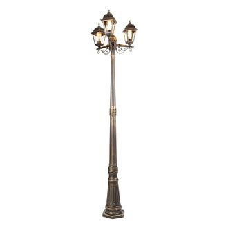 QAZQA Cl&aacute;sico/antiguo Linterna Inteligente Oro Antiguo 3 Luces Ip44 Con Wifi St64 - Capital Vidrio /pl&aacute;stico Alargada Adecuado Para Led Max. 3 X 7 Watt - Qa