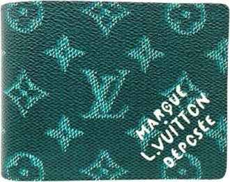 Louis Vuitton Pre-owned Wallets, male, Green, Size: ONE SIZE Pre-owned Vintage Bi-fold Wallet