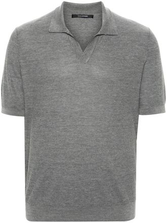 Tagliatore Paco knitted polo shirt - Grey