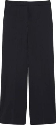 Max Mara Wijde broek - Dames - Broeken - Zwart - Maat: S Leer