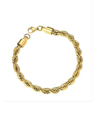 Liv Oliver 18K Plated Twist Bracelet