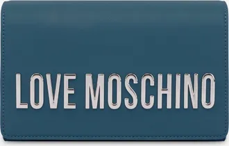 Love Moschino Smart Daily Bag Maxi Lettering - Blu