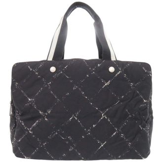 Chanel Black Nylon Boston Bag (Pre-Owned)