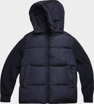 Canada Goose Men & apos;s HyBridge Wool-Knit Nylon Down Hooded Jacket