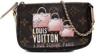 Louis Vuitton Pre-owned Mini Bags, female, Brown, Size: ONE SIZE Pre-owned Chain Embellished Pouch