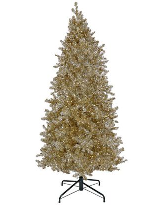 National Tree Company 10Ft Pre-Lit Christmas Platinum Metallic Tree