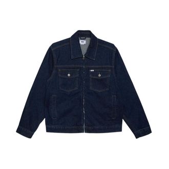 Obey Denim Jackets, male, Blue, Size: M Denim Jacket