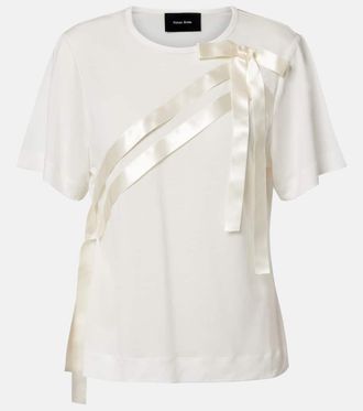 Simone Rocha Bow-detail jersey T-shirt