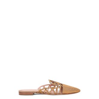 Alberta Ferretti Alberta Ferretti, Mules, female, Yellow, Size: 8 US Refined Flat Pointed Shoes