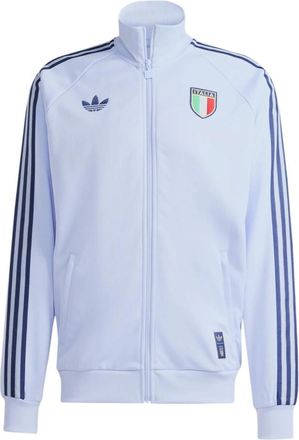 adidas Italy Originals Track Top - Heren - Sportshirts - Blauw - L - Katoen - Fitness