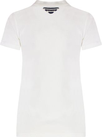 Prada Womens Crew-Neck T-Shirt White Cotton T-Shirts & Jerseys