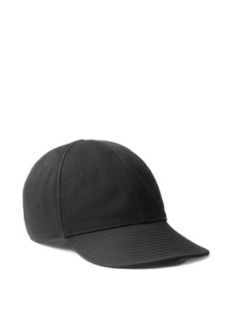 Prada Cappello da baseball in cotone - Nero