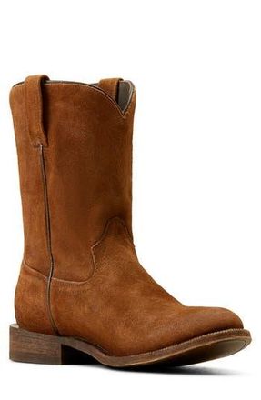 Ariat Downtown Suede Western Boot in Oiled Tan Suede at Nordstrom Rack, Size 11.5