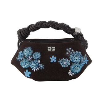 Ganni Bou Mini Avondtas - Dames - Tassen - Bruin - Maat: ONE Size Wol