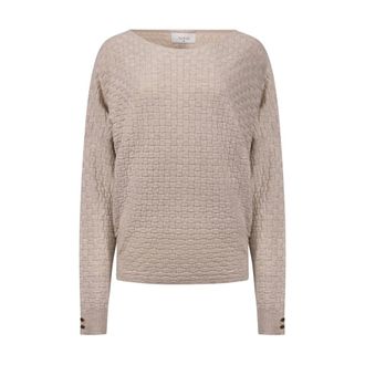 Nukus Nukus - Kento Top Lurex - Dames - Truien - Beige - Maat: XL Nylon