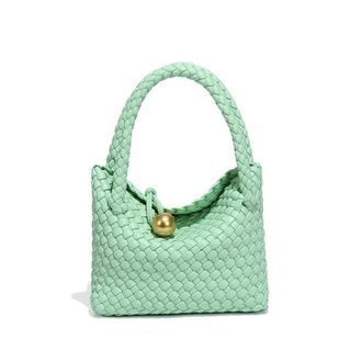 Generic NYSDM Woven Shoulder Bag for Women Crossbody Tote for Women Small Handbag Vegan Leather Purse Tote Handbag Hobo