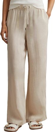 Reiss Cleo Wide Leg Linen Pant