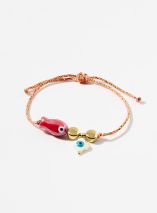 Simons Womens Red-fish charm bracelet