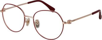 Max Mara Metalen brillenmontuur - Dames - Brillen - Rood - ONE Size - Accessoires