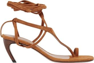 The Attico Brown Suede Heels