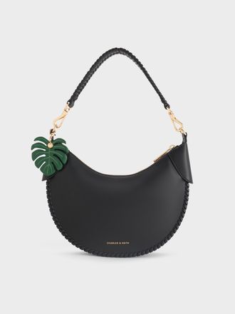 Charles & Keith Blume Braided Curved Hobo Bag