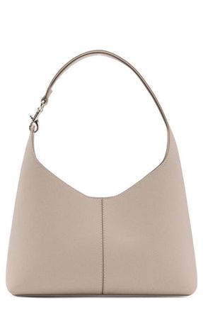 Mango Faux Leather Shopping Tote in Light/Pastel Grey at Nordstrom