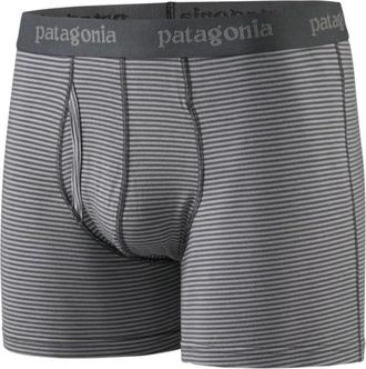 Patagonia Mens Ms Essential Boxer Briefs-3 in. Intimates, Fathom: Forge Grey, S