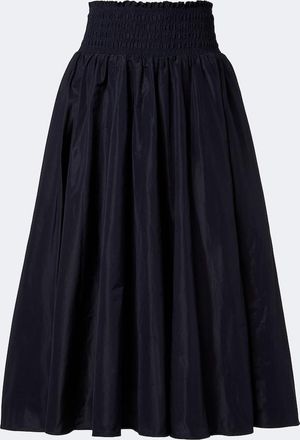 Patou Shirred midi skirt