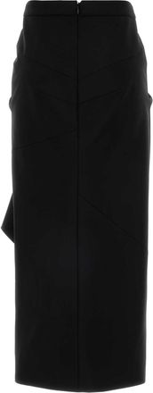 Givenchy Womens Skirt Black Wool Mohair