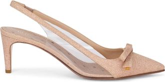 Red Valentino Puntige Pump met Enkelbandje - Dames - Pumps - Roze - 38 EU - Schoenen