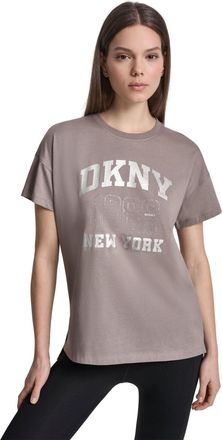 DKNY Dames/Dames 1989 Shimmer Regular T-shirt (Paddestoel)