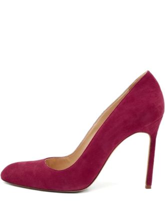 Manolo Blahnik suede pumps - Purple