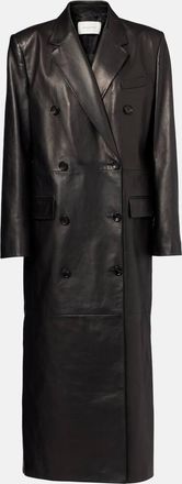 Magda Butrym Cappotto doppiopetto in pelle