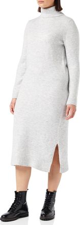 Pieces Womens Pcjuliana LS Roll Neck Knit Dress Noos Bc, Light Grey Mix, M